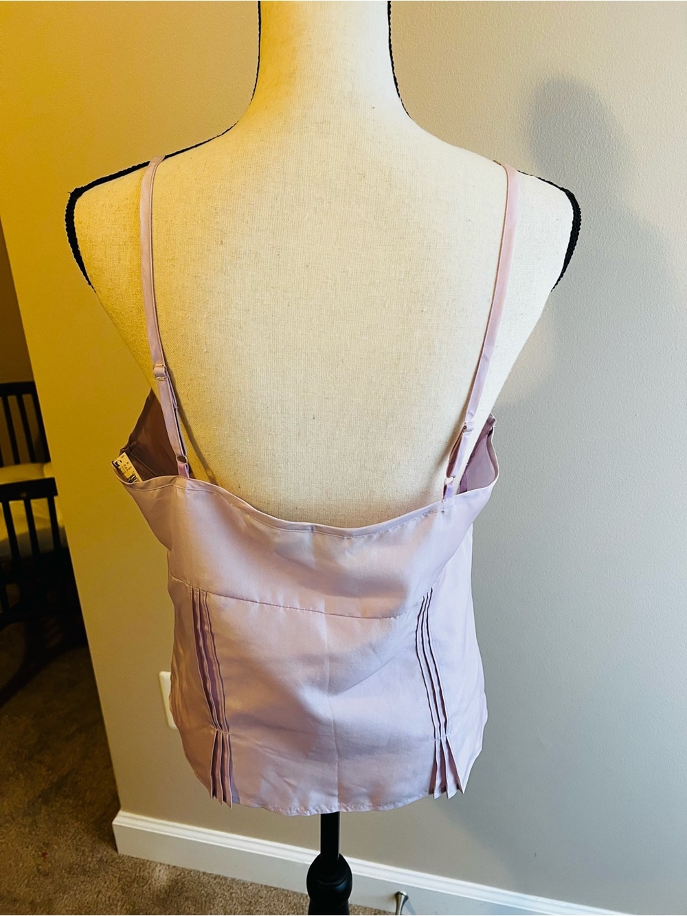 New Old Stock Route 66 100% Silk Lavender Cami 14 - Picture 3 of 9